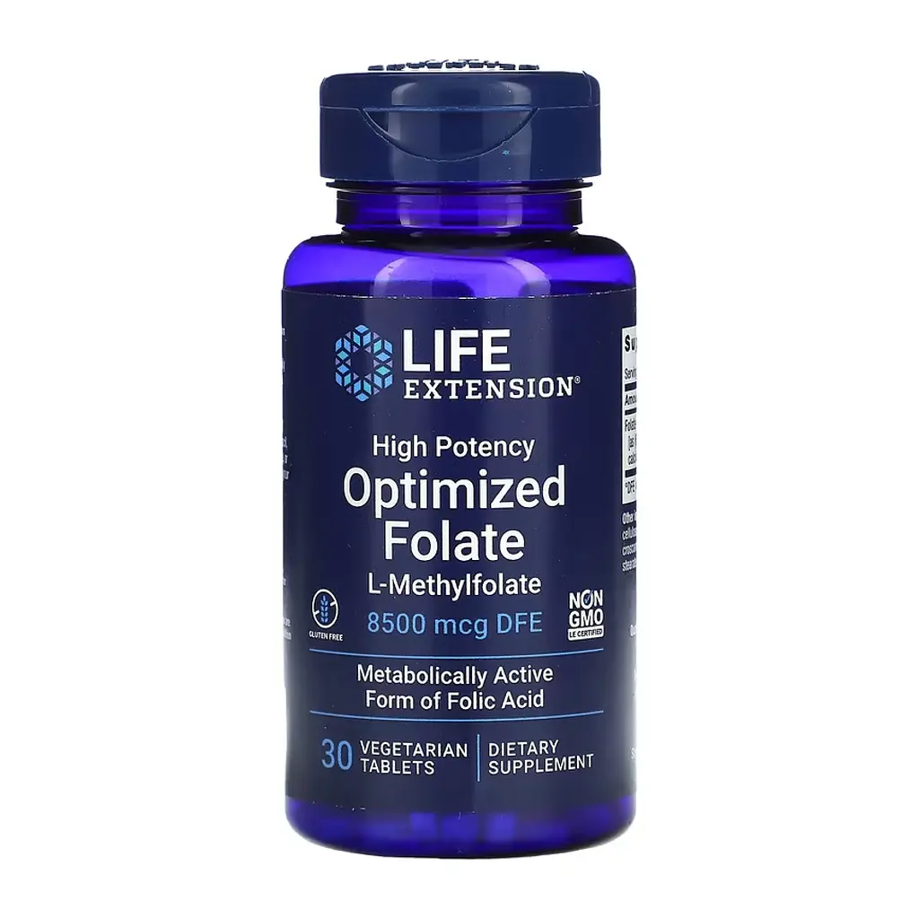Оптимізований фолат, High Potency Optimized Folate 8500 mcg DFE - 30 tabs