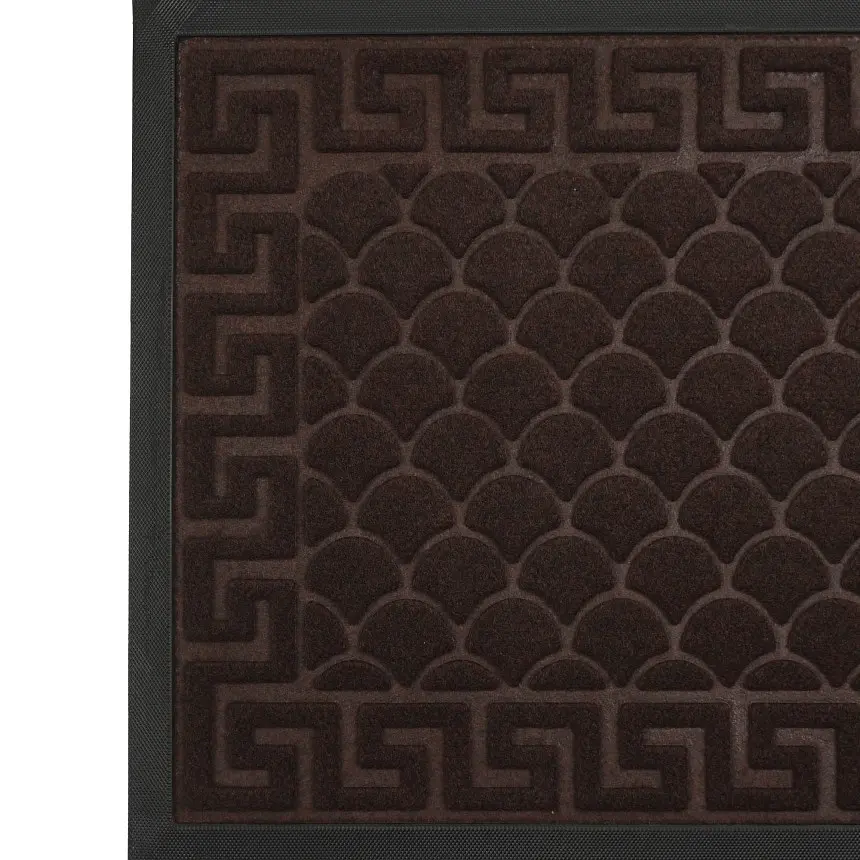 Килимок придверний Eco Fabric Луска з кромкою коричневий 40 х 60 см (4060-103) - фото 8