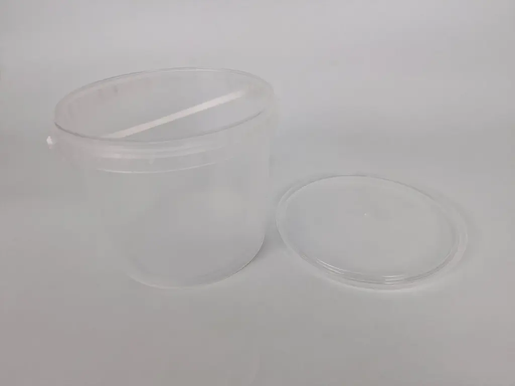 Харчове пластикове відро Мрія з кришкою прозора з білою ручкою 3500 мл 60 шт./уп. - фото 3