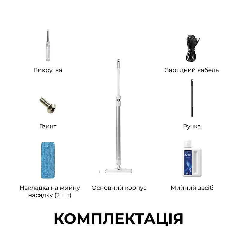 Акумуляторний миючий пилосос Dreame Mira Mop 10 White (HMF10A-WH) - фото 2