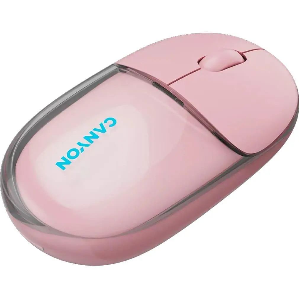 Мышь Canyon OnClick 24 BT/ Wireless Transparent/Pink (CNS-CMSW24P) - фото 4