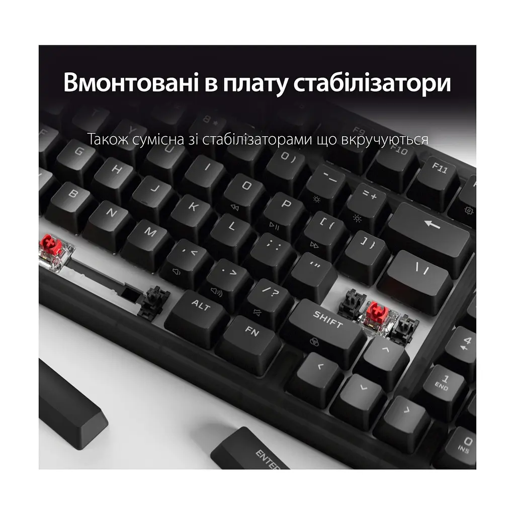 Клавіатура HyperX Origins 2 65 HX Red USB UA Black (B4QS3AA) - фото 2