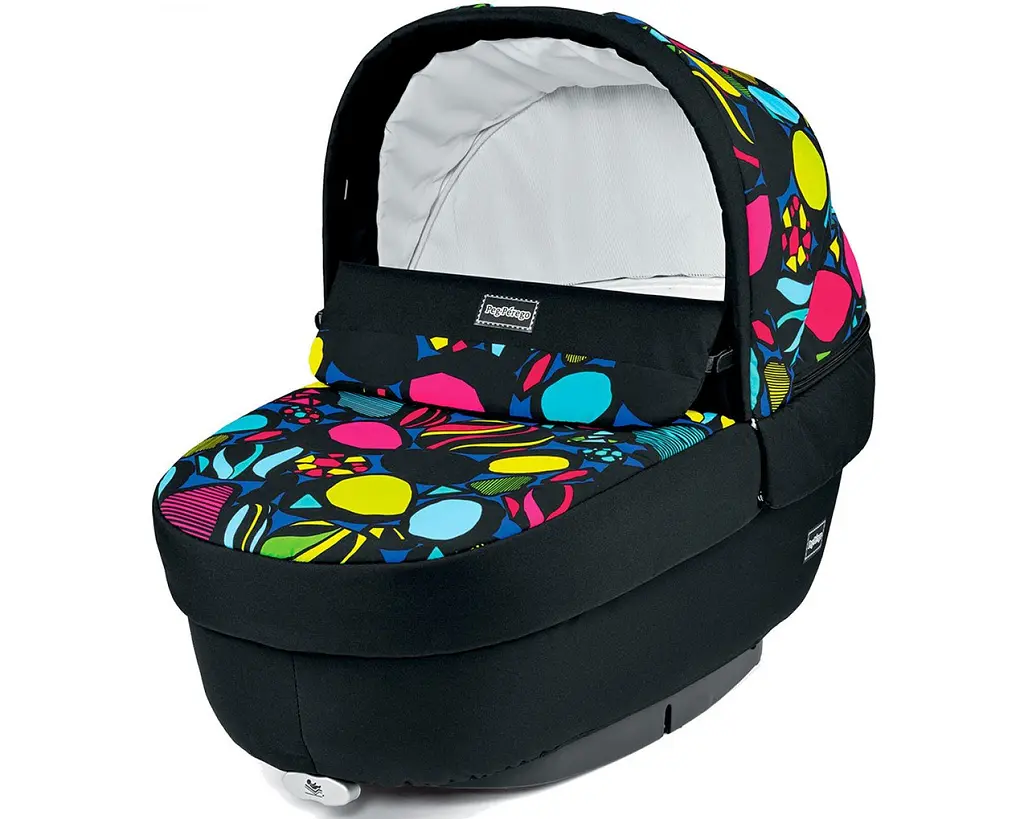 Коляска 3 в 1 Peg-Perego Book Plus Elite Manri, з малюнком, чорний з фіолетовим (PACK03-00000000007) - фото 2