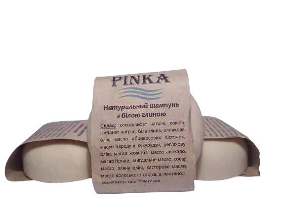 Твердий шампунь Pinka з білою глиною для всіх типів волосся 100 г - фото 2
