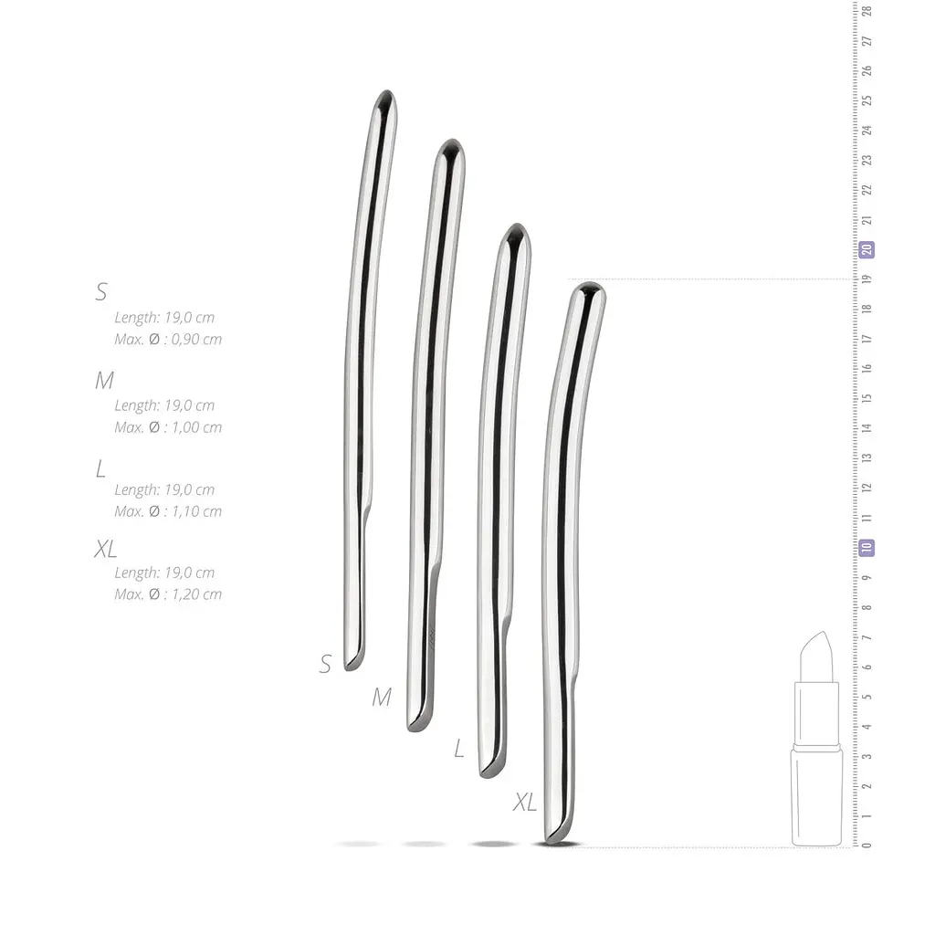 Набір уретральних стимуляторів Sinner Gear Unbendable – Single Ended 4 шт, діаметри 9,10,11,12мм - фото 6