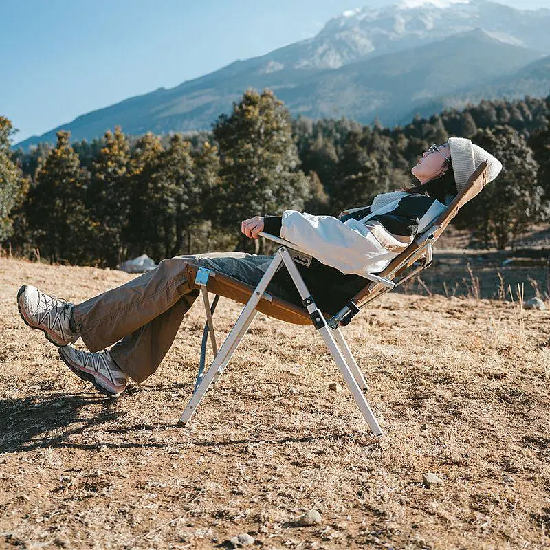 Складное туристическое кресло Naturehike CNH22JU059 алюминий (Коричневый) - фото 9