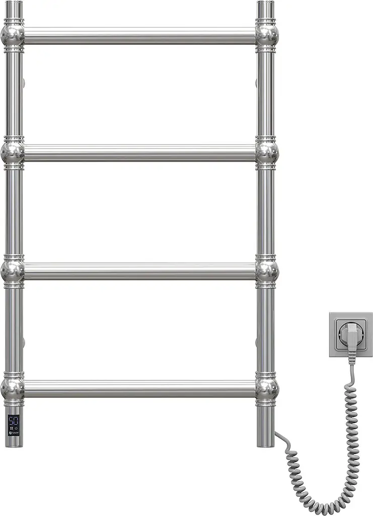 Электрический полотенцесушитель Navin Retro 500x800 Sensor, правый 12-228153-3680, Хром, Правое, Электронный - фото 2