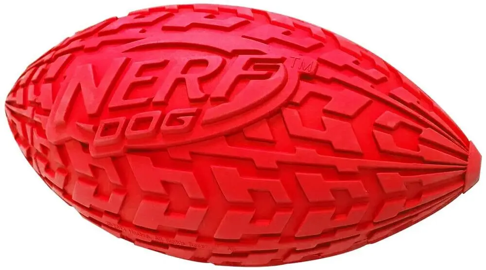 Футбольний м'яч для собак Nerf Dog Tire Squeak Football з інтерактивною пищалкою - фото 3