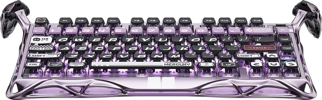 Клавіатура GravaStar Mercury V75 Pro 80keys Gateron Jade Gaming 8K USB-A RGB Iron Purple (GSV75PRO_PL) - фото 3