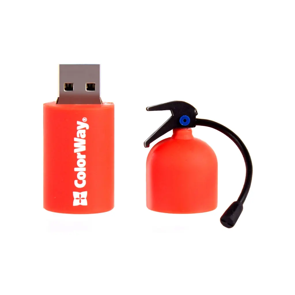 USB флеш накопичувач ColorWay Fire 64 GB USB 3.0 Red (CW-USBFE64) - фото 2