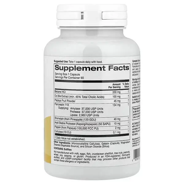 Ензими Complete Enzymes 90 Capsules CGN vit0006036 - фото 2