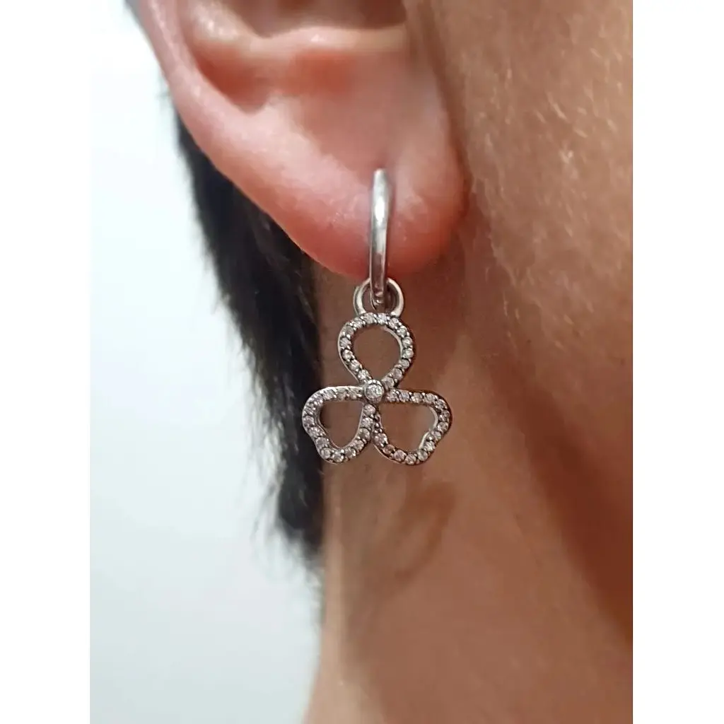 Срібні сережки Агні Террі з фіанітами. 2189/1Р-CZ - фото 2