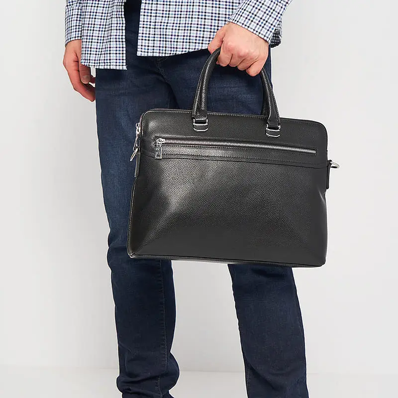 Чоловіча сумка Ricco Grande K117610-black 38.5х29.5х7 см Чорний - фото 2