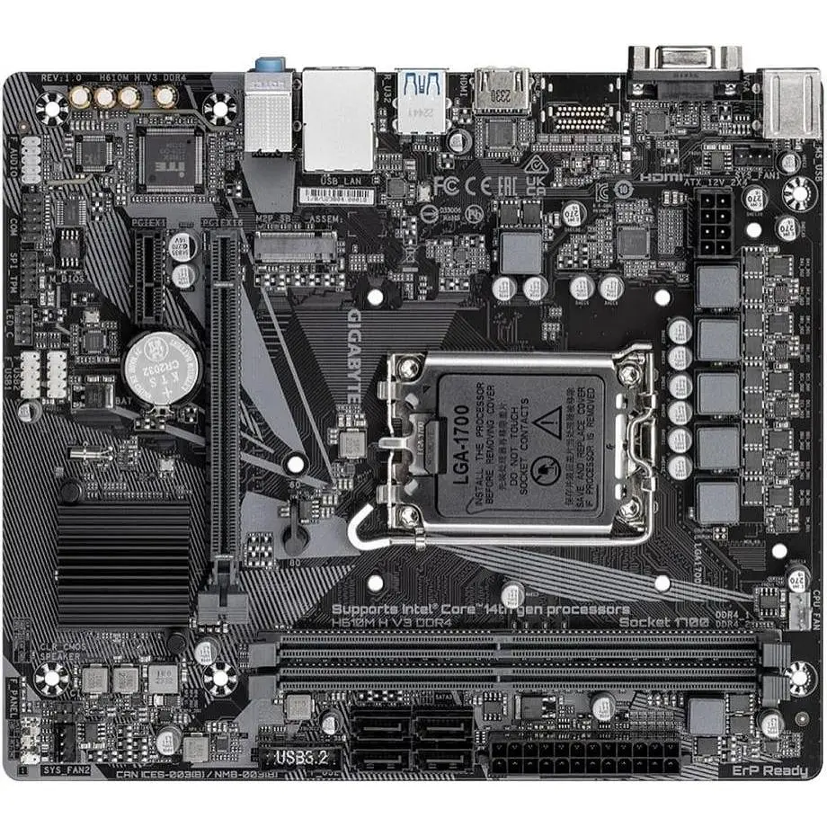 Материнська плата Gigabyte H610M H V3 DDR4 - фото 5