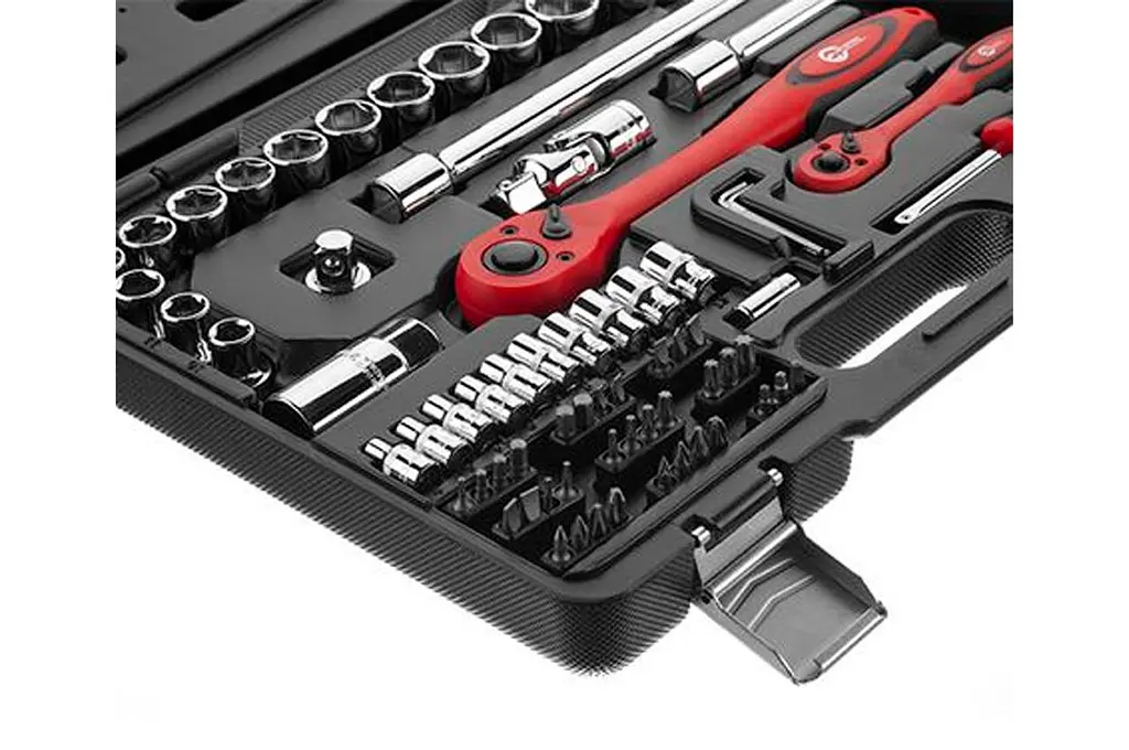 Набір ручного інструменту автомобільного Intertool ET-6072 1/4" 1/2" у наборі 72 предмети - фото 5
