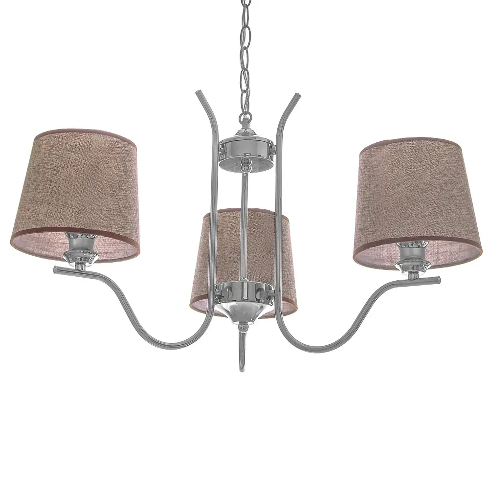 Люстра подвесная Brille прованс с абажуром E27 60W CH (BKL-657S/3) - фото 5