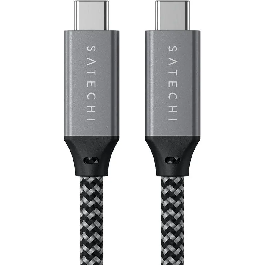 Кабель USB-C to USB-C Satechi Cable 100W Space Gray 0.25 м (ST-TCC10M) - фото 5