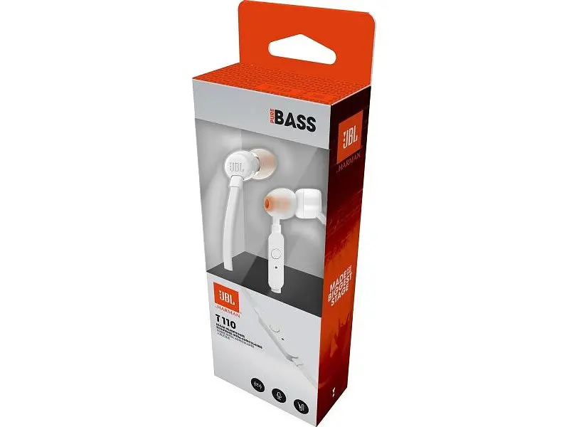 Навушники з мікрофоном JBL T110 White (T110WHT) - фото 6