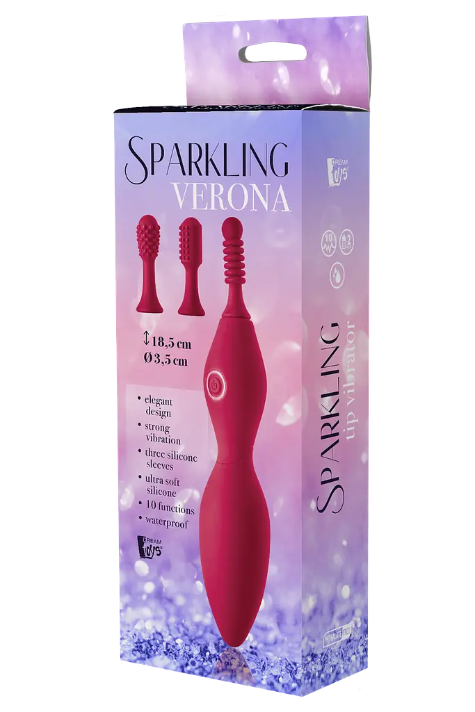 Вибратор Dream Toys Sparkling Verona, 18,5 см красный - фото 6
