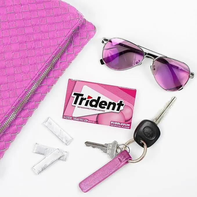 Жувальна гумка Trident Bubblegum Sugar Free Gum 12 шт - фото 3