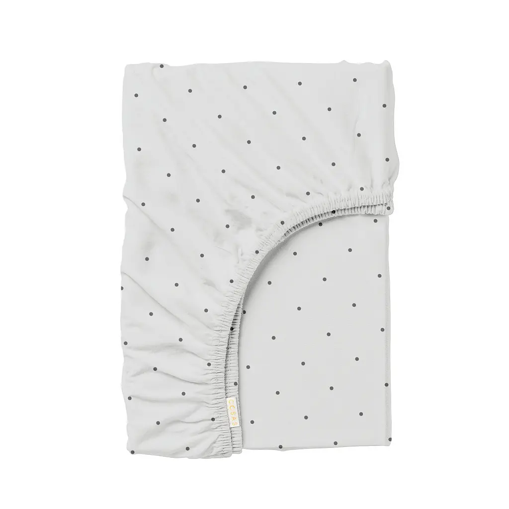 Комплект постільної білизни Cosas Ash grey dots Двоспальний агава (Duo_104x104RfrAshmin_El160-RfrDotsGreyGrey_180) - фото 8