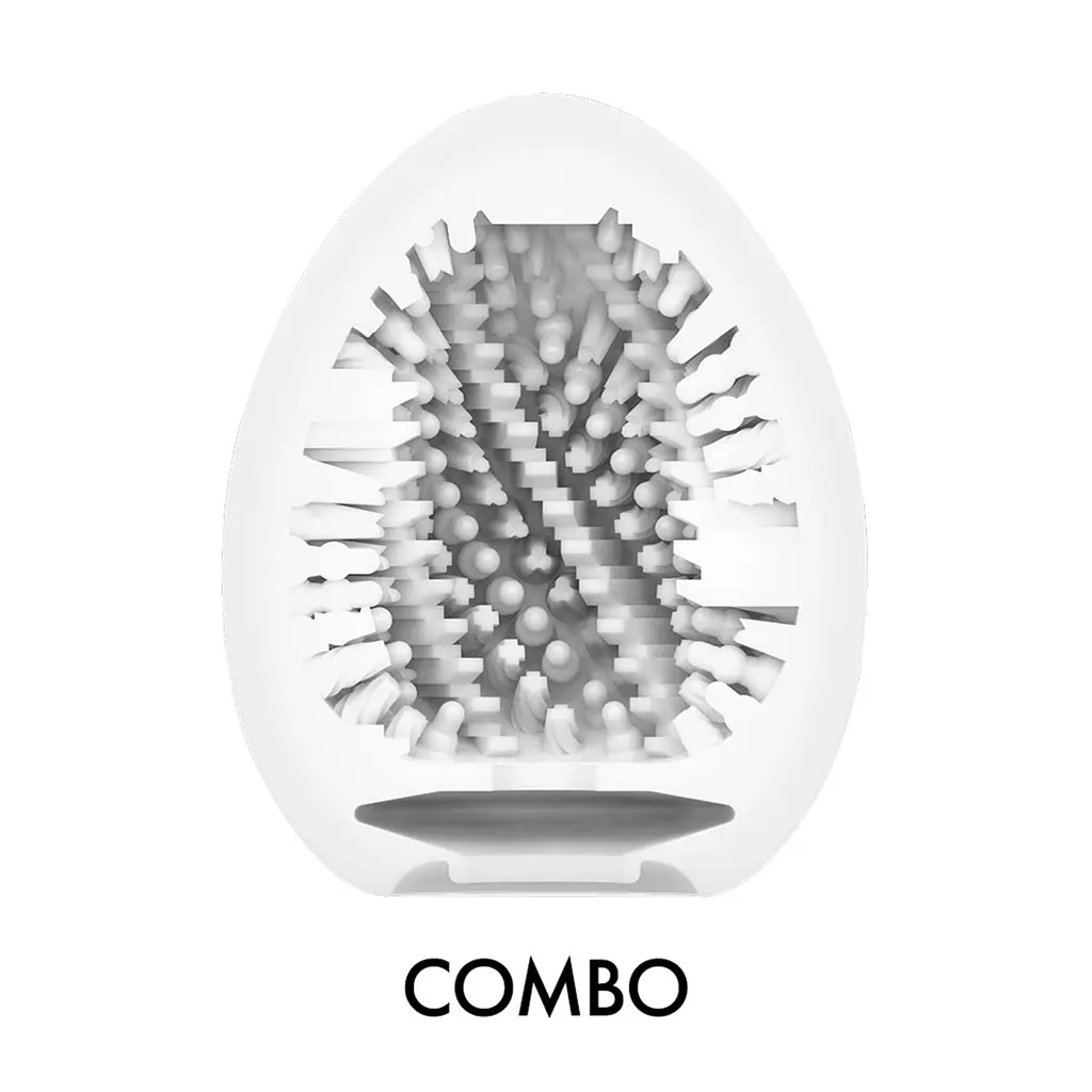 Мастурбатор-яйце Tenga Egg Combo, щільний TPE, пробник лубриканту 5 мл - фото 3