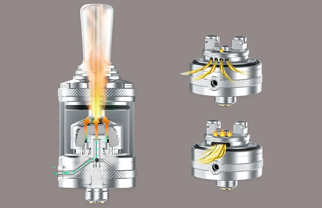 Бак обслуживаемый Hellvape Dead Rabbit MTL RTA 23mm 4ml Blue (17763) - фото 6
