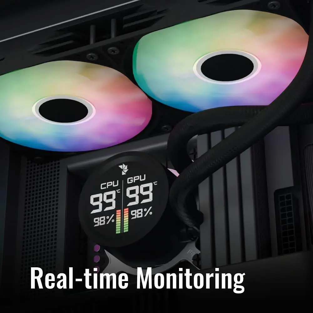 СВО Aerocool Abyss L360R Digi Black (ACLA-AD36117.11) - фото 5