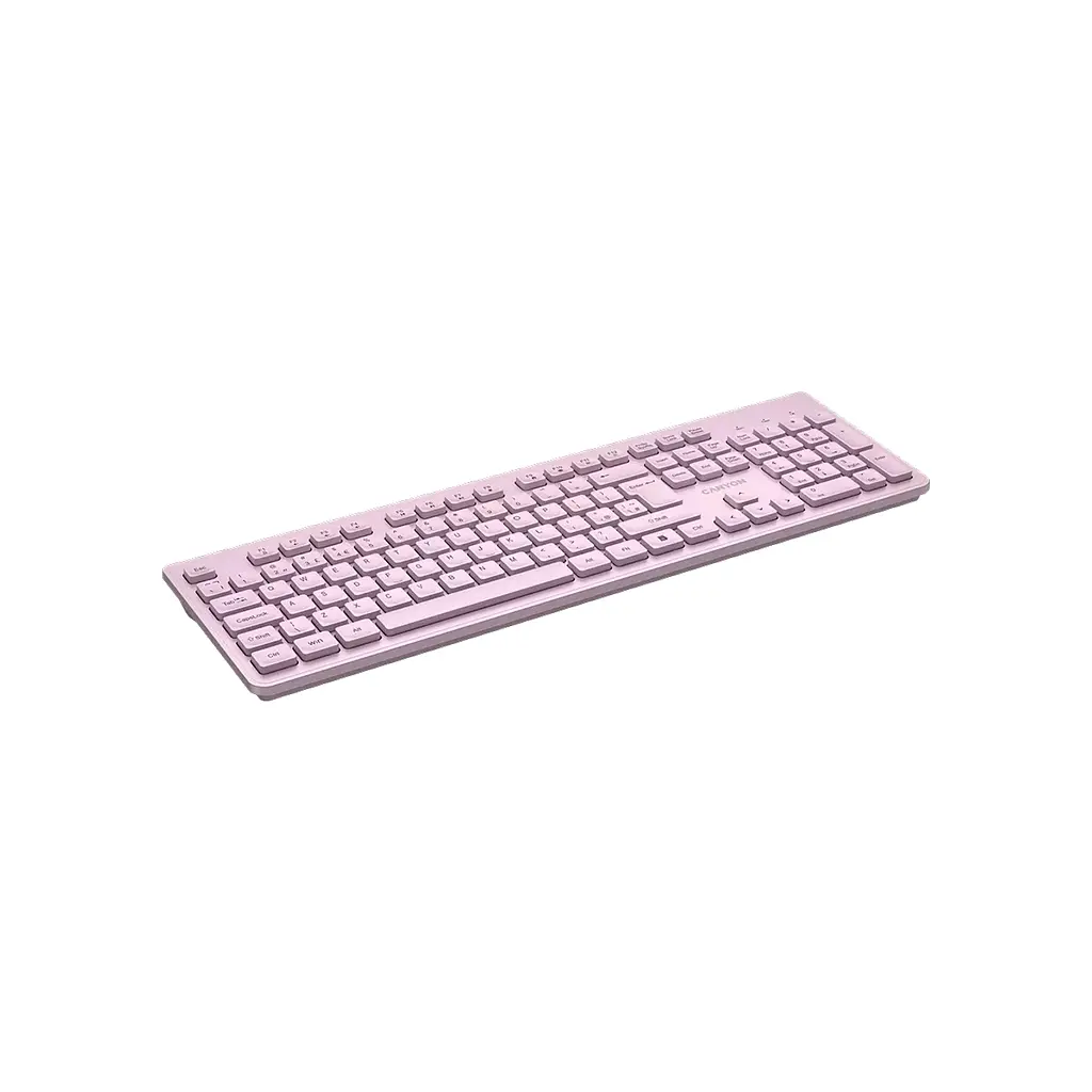 Клавіатура Canyon HKB-W01 Silent Wireless UA Pink (CNS-HKBW01P) - фото 4