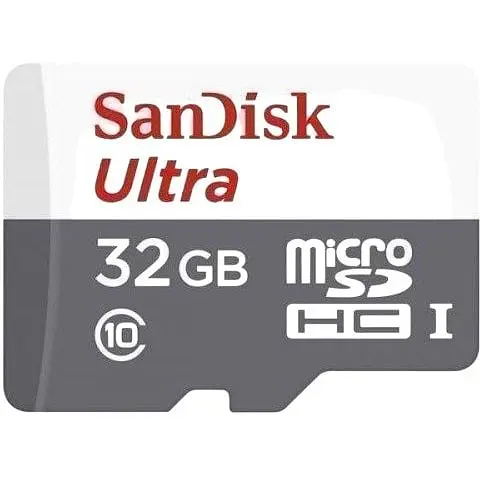 Швидка флеш-карта SanDisk microSDHC Ultra 32GB Class 10 80MB/s (без адаптера) (SDSQUNS-032G-GN3MN) - фото 1