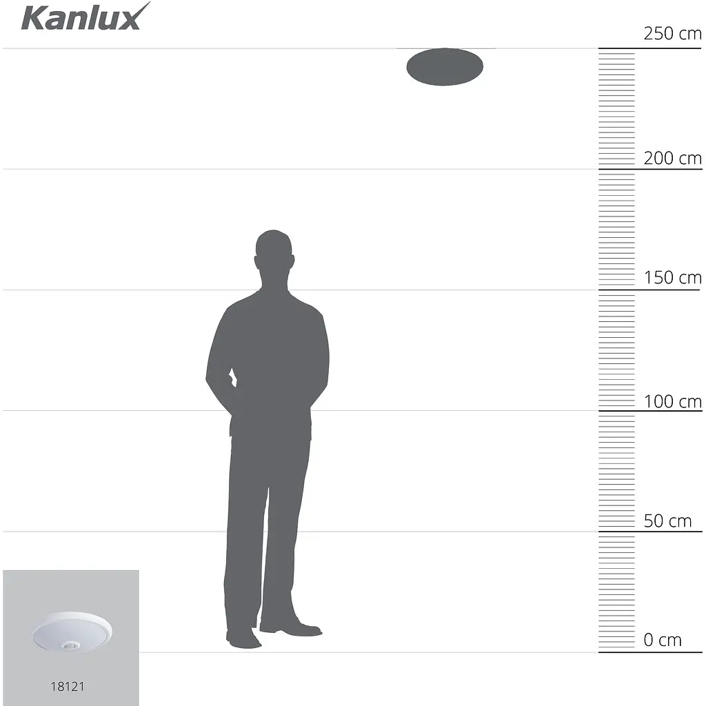 Потолочный светодиодный светильник Kanlux Fogler LED 14W-NW с датчиком движения (18121) - фото 3