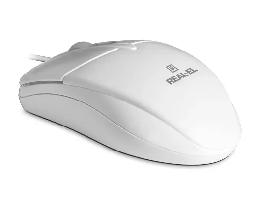 Миша REAL-EL RM-211 White USB - фото 2