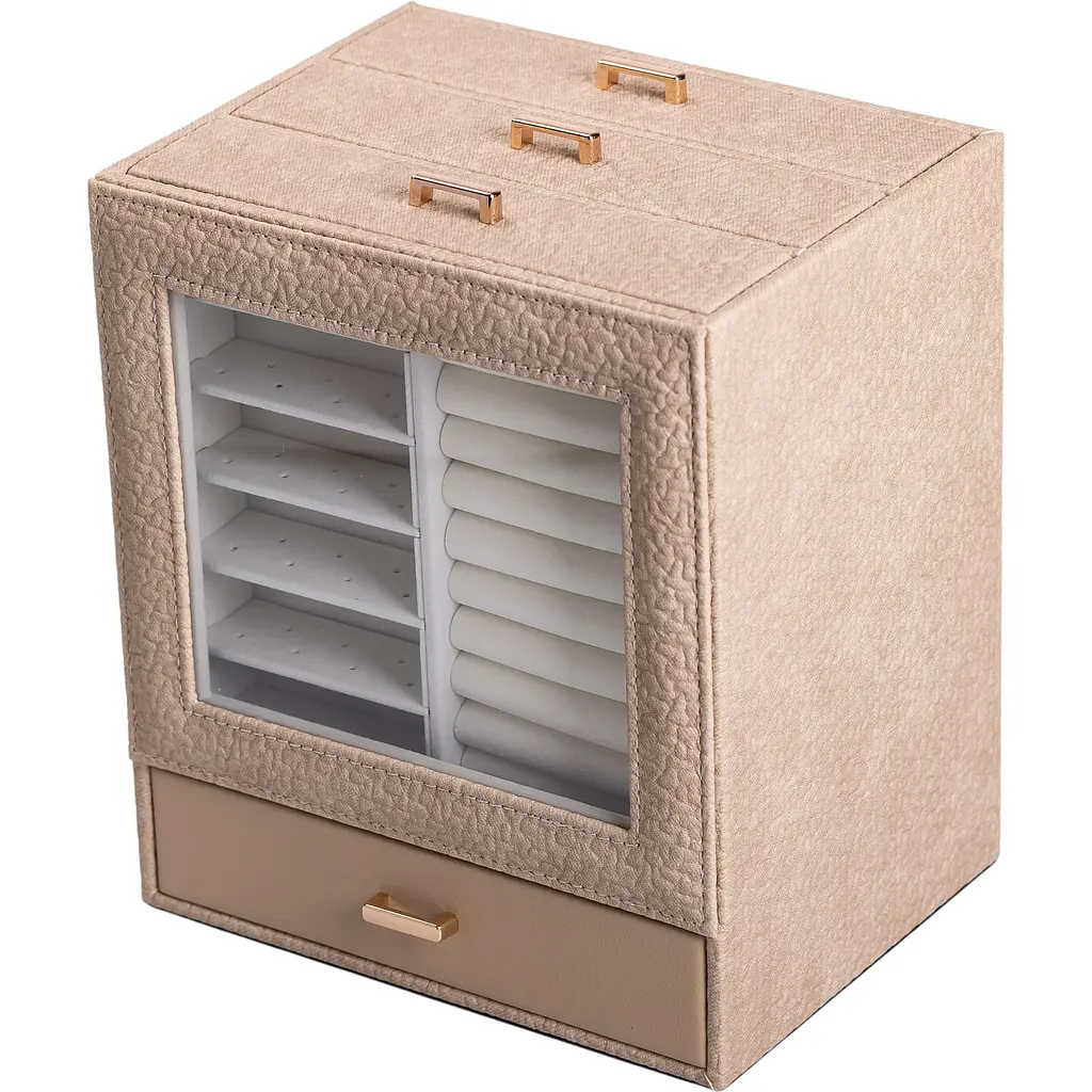 Скринька-комод Yiwu для прикрас 23x20x15 см бежева HP-5-16CR - фото 2