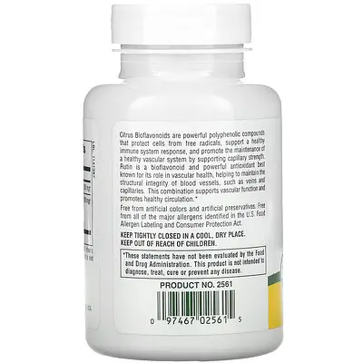 Вітаміни та мінерали NaturesPlus BioRutin 1000 mg 60 таблеток - фото 3