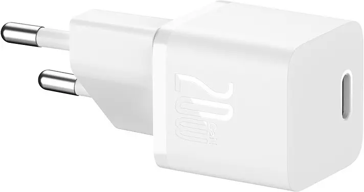 Зарядний пристрій Baseus GaN5 Fast Charger mini 1C 20W EU white (CCGN050102) - фото 3