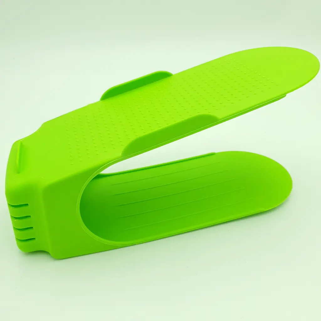 Підставка стійка для пари взуття органайзер SHOES HOLDER комплект на 2 пари зелений - фото 7