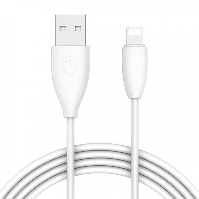 Кабель Baseus Small Pretty Waist Cable USB to Lightning 2A 1m CALMY-02 White - фото 3