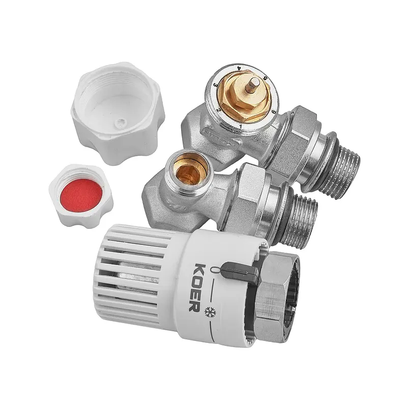 Комплект для підключення радіатора Koer 1/2" кутовий з термоголовкою SET-29 KR5716 - фото 2