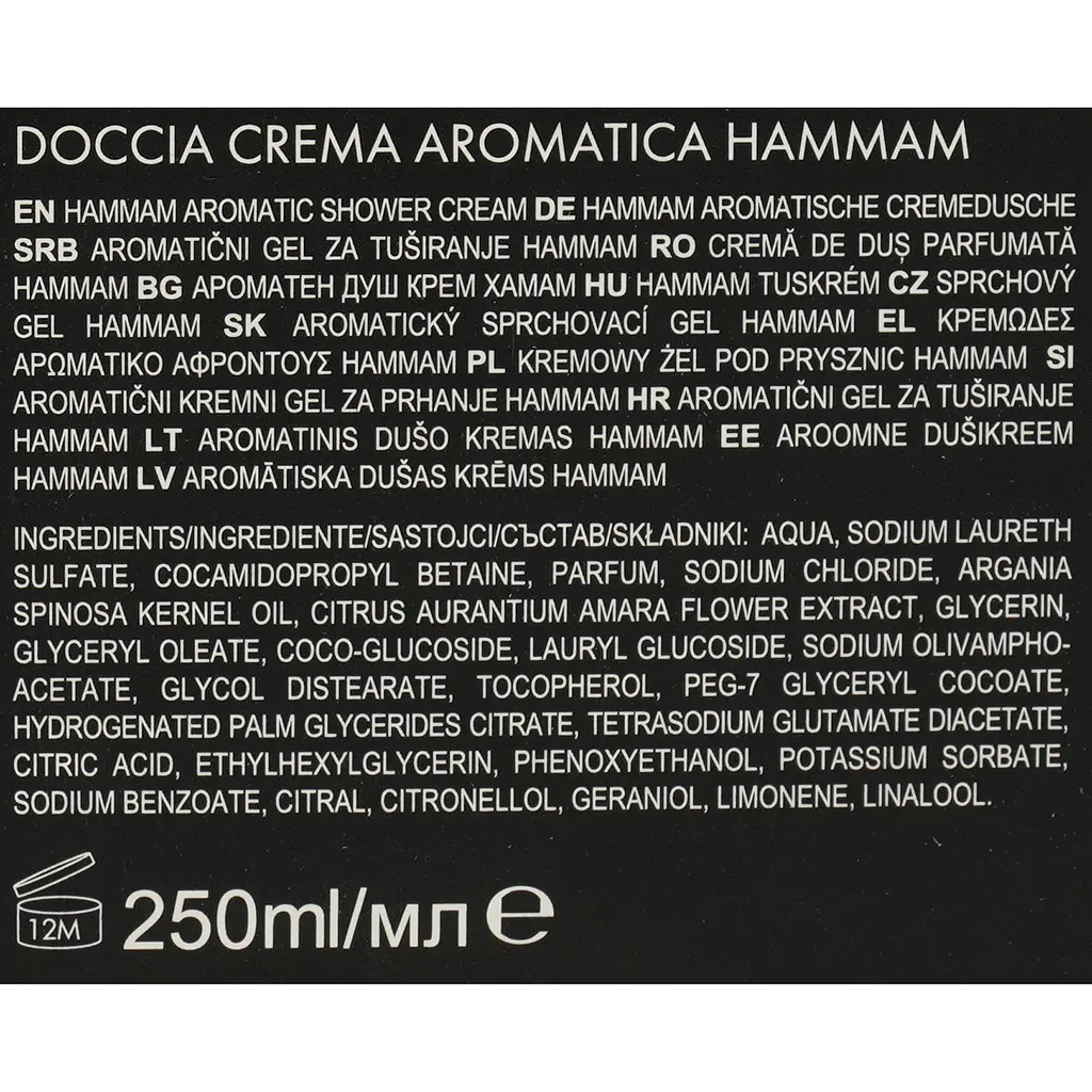 Подарунковий набір Tesori d'Oriente зі спонжем Хаммам г/д 250 мл тв 100 мл спонж - фото 9