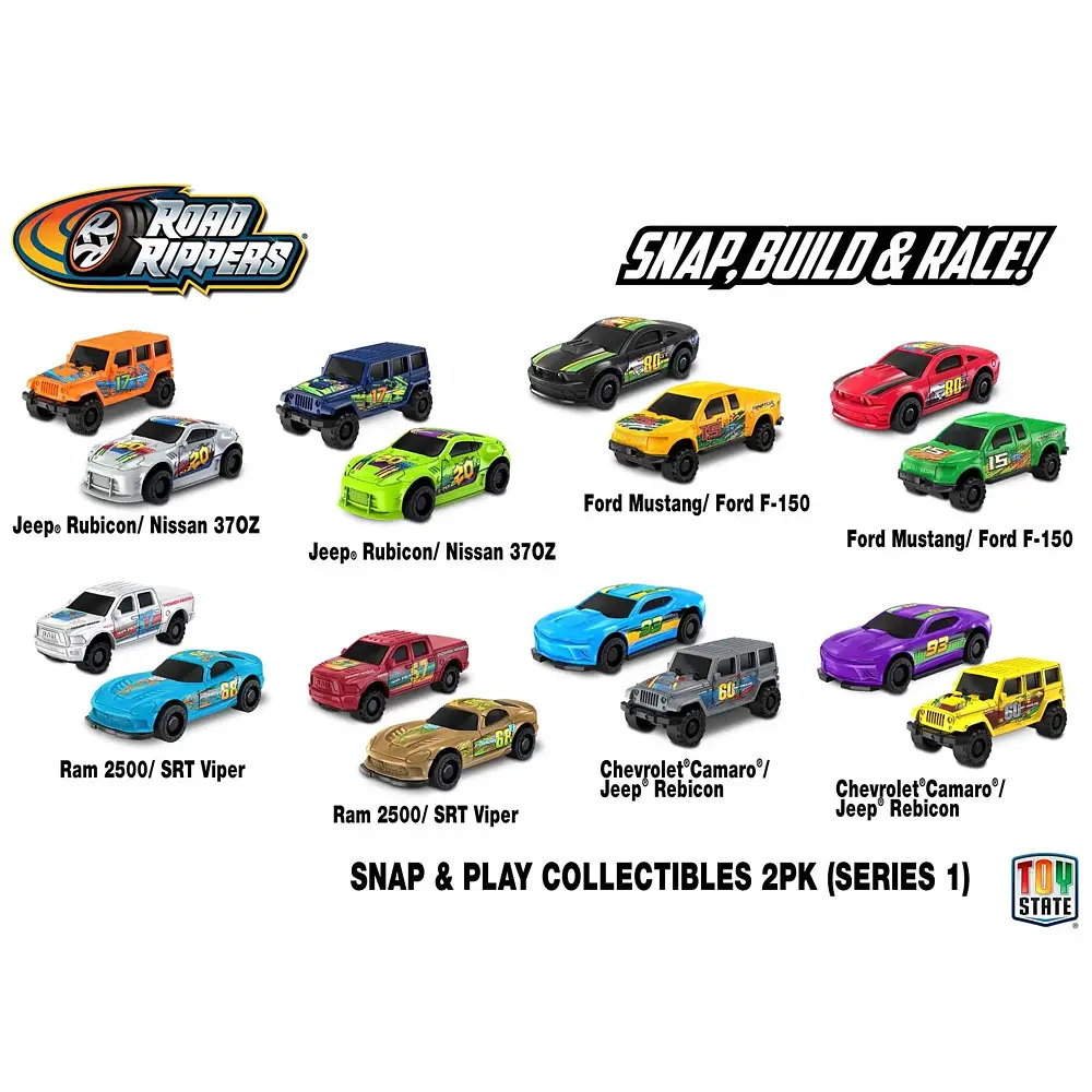 Набір машинок Toy State Road Rippers S1 Збери та грай, 2 шт. (42135) - фото 2