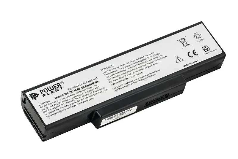 Акумулятор PowerPlant для ноутбуків ASUS A72, A73 (A32-K72 AS-K72-6) 10.8V 5200mAh (NB00000016) - фото 2