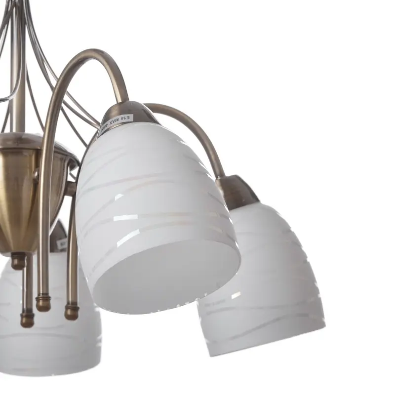 Люстра потолочная Brille E14 40W BZ (LK-527C/5) - фото 7