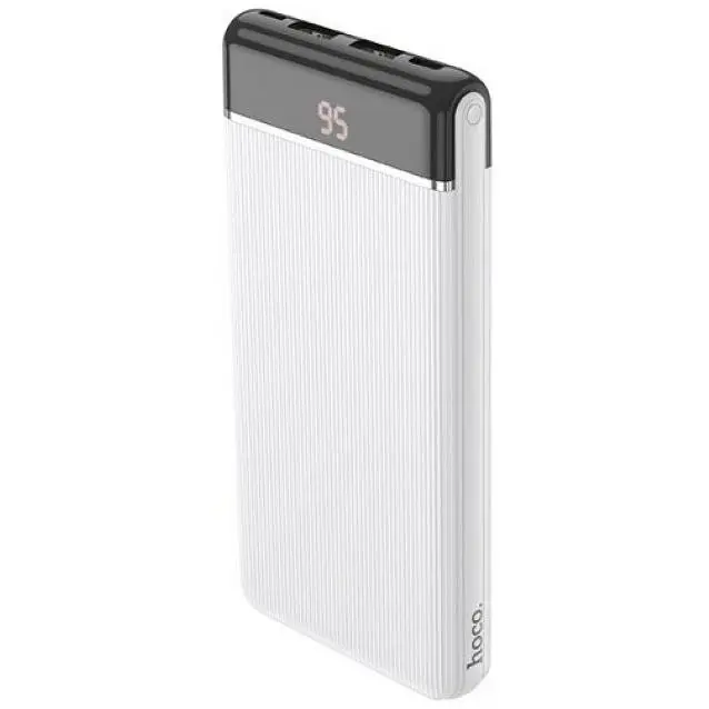 Внешний аккумулятор (павербанк) Hoco J59 Power Bank 10000 mAh White - фото 2
