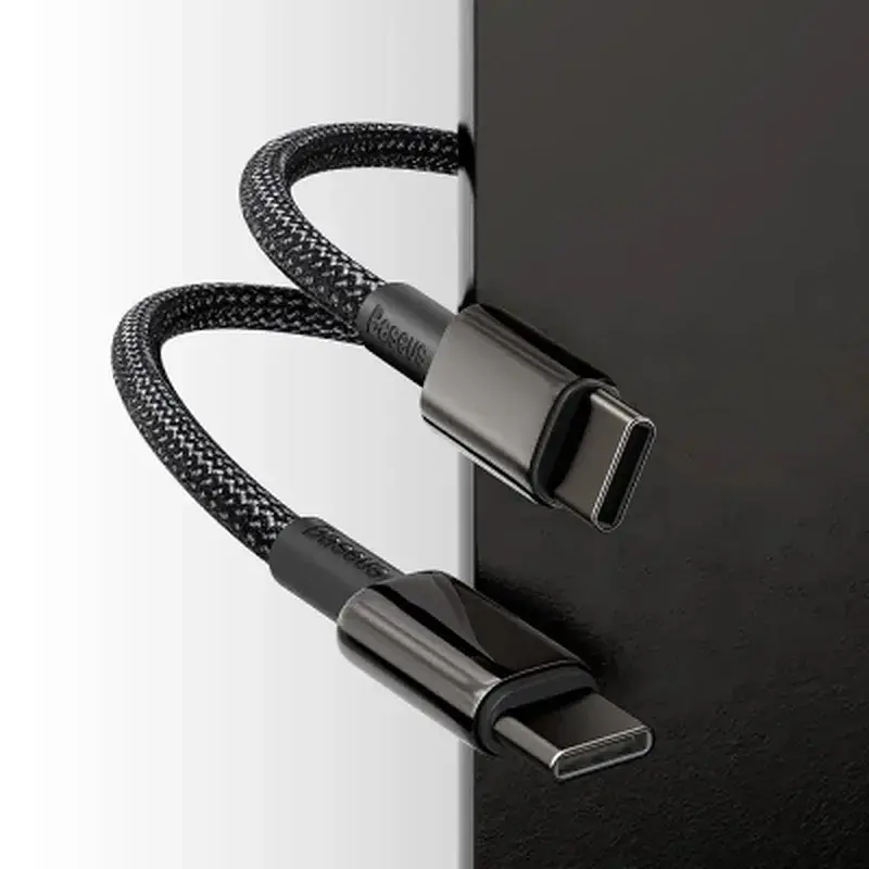 Дата кабель USB-C to USB-C 1.0m 100W black Baseus (CATWJ-01) - фото 10