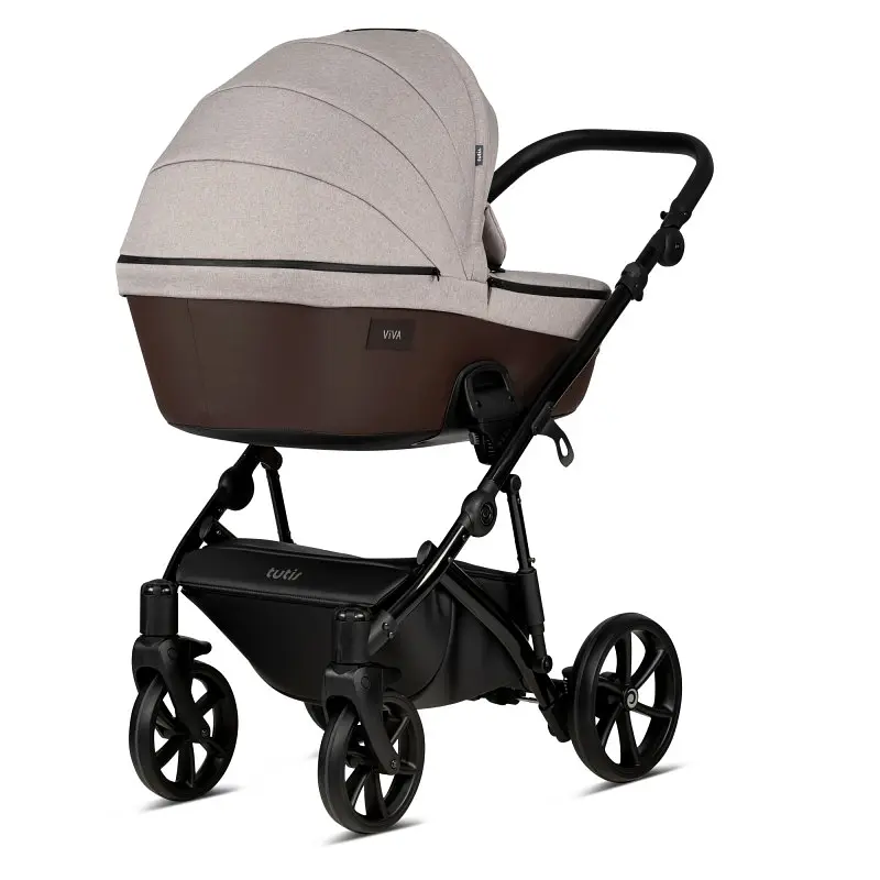 Коляска універсальна Tutis Viva 4 2 в 1 Leather Warm grey - фото 7