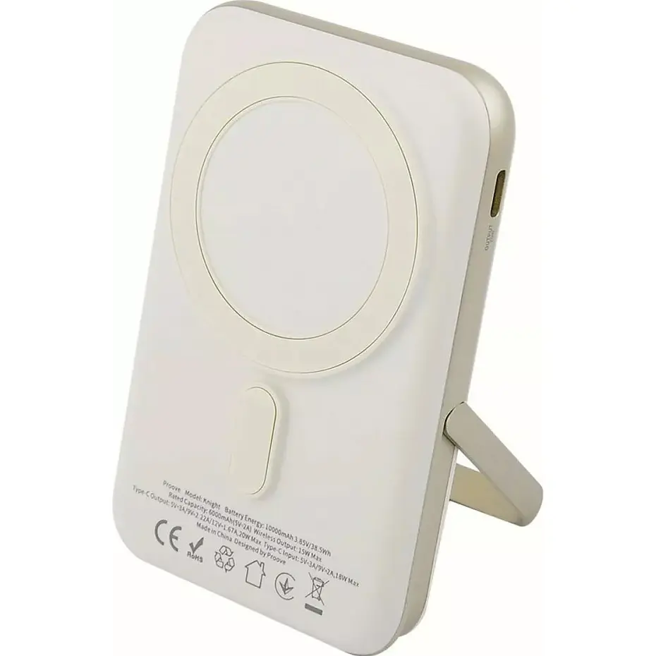 Зовнішній акумулятор Proove Knight 10000mAh 20W Beige (PBGI20012214) [115579] - фото 2