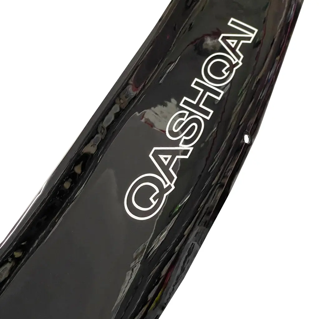 Дефлектор капота мухобійка Nissan Qashqai 2007-2009 Євро Кріплення Доресталінг Voron Glass - фото 4
