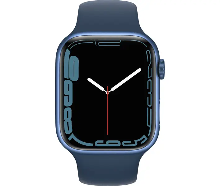 Смарт-часы Apple Watch Series 7 GPS 41mm Blue Aluminum Case with Blue Sport Band [MKN13] [60279] - фото 2