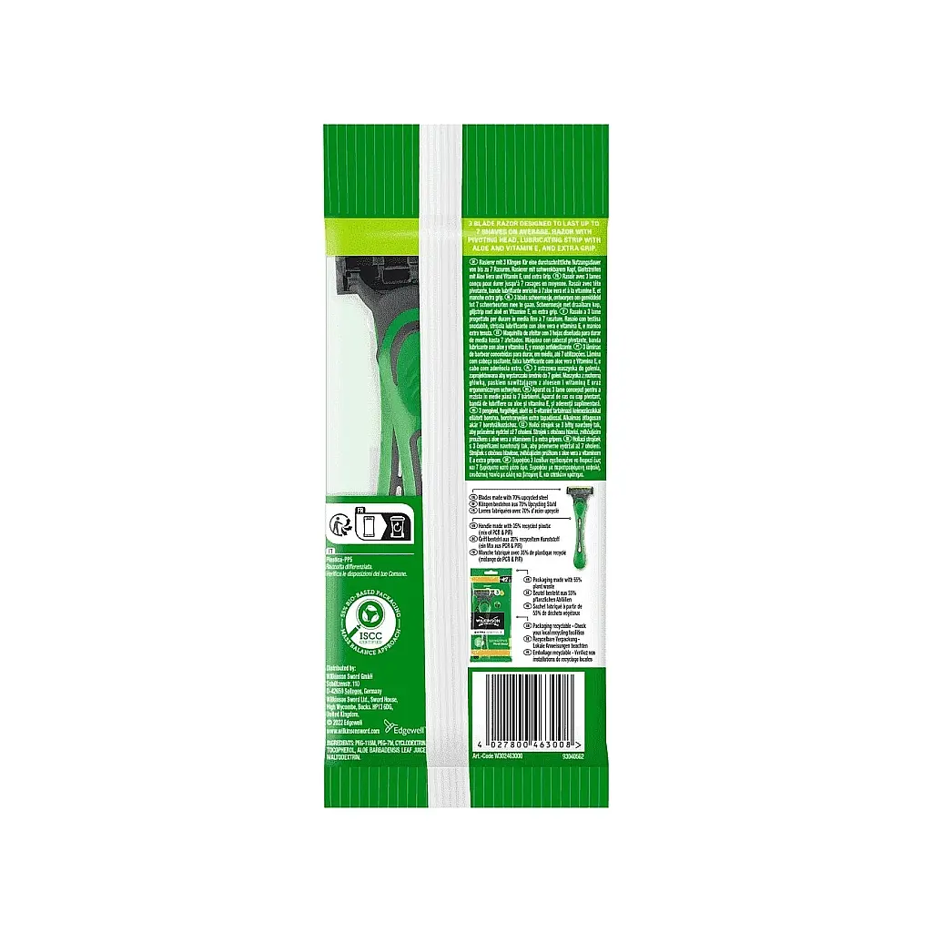 Бритва Wilkinson Sword Extra Essential 3 Sensitive 4+2 шт. (4027800463008) - фото 2