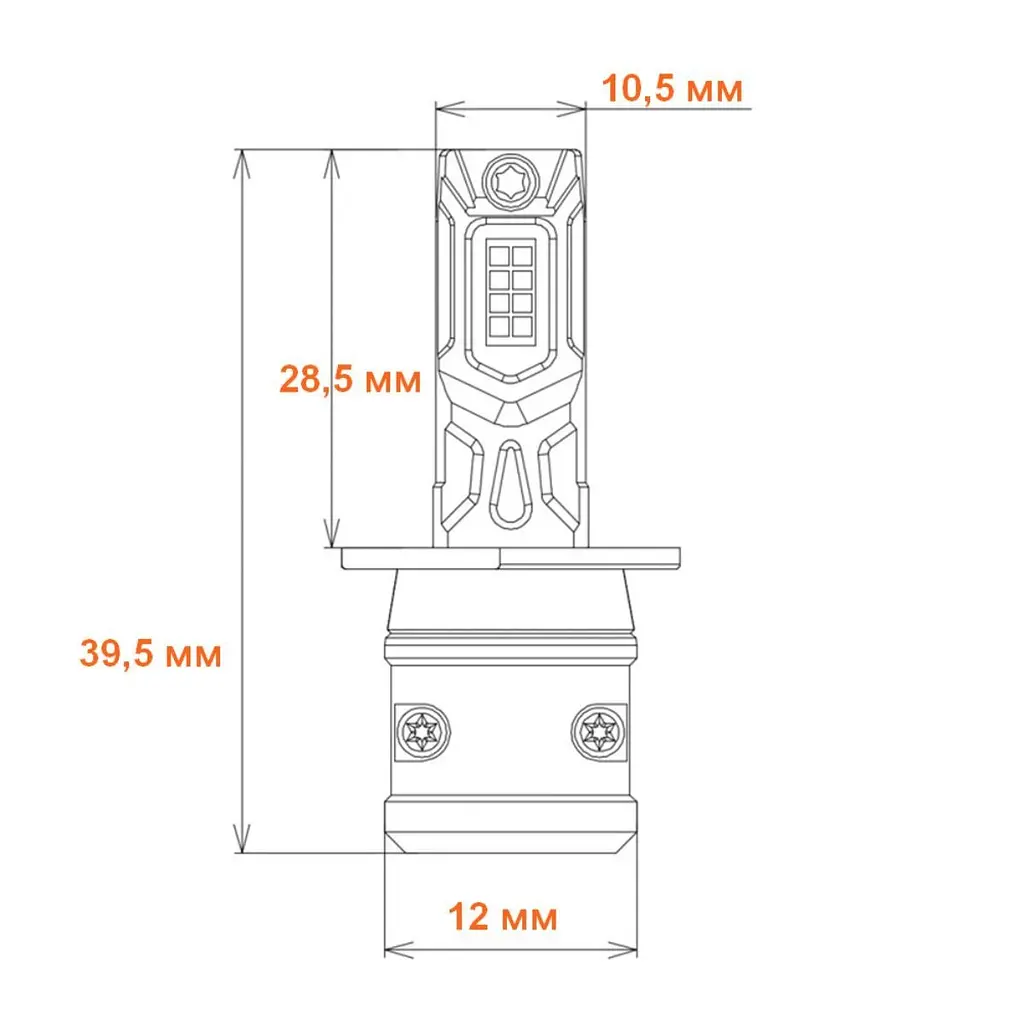 Світлодіодна лампа Nextone L7 H3 6000K Nextone (НФ-00001702) - фото 3